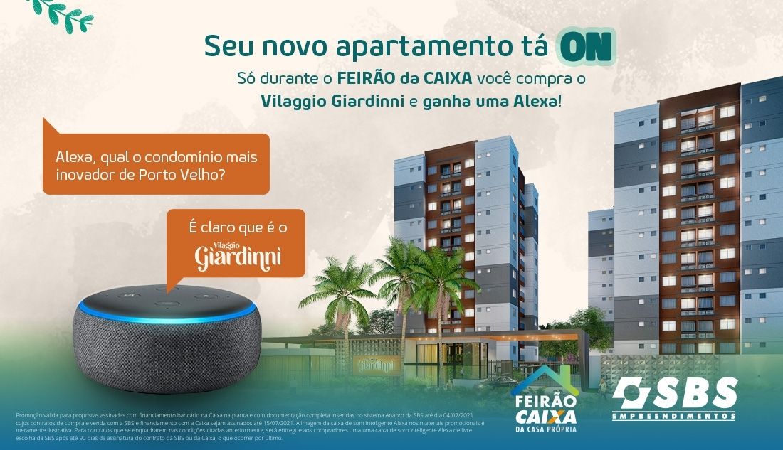 SBS Empreendimentos com condições especiais no 1º Feirão Digital da Casa Própria