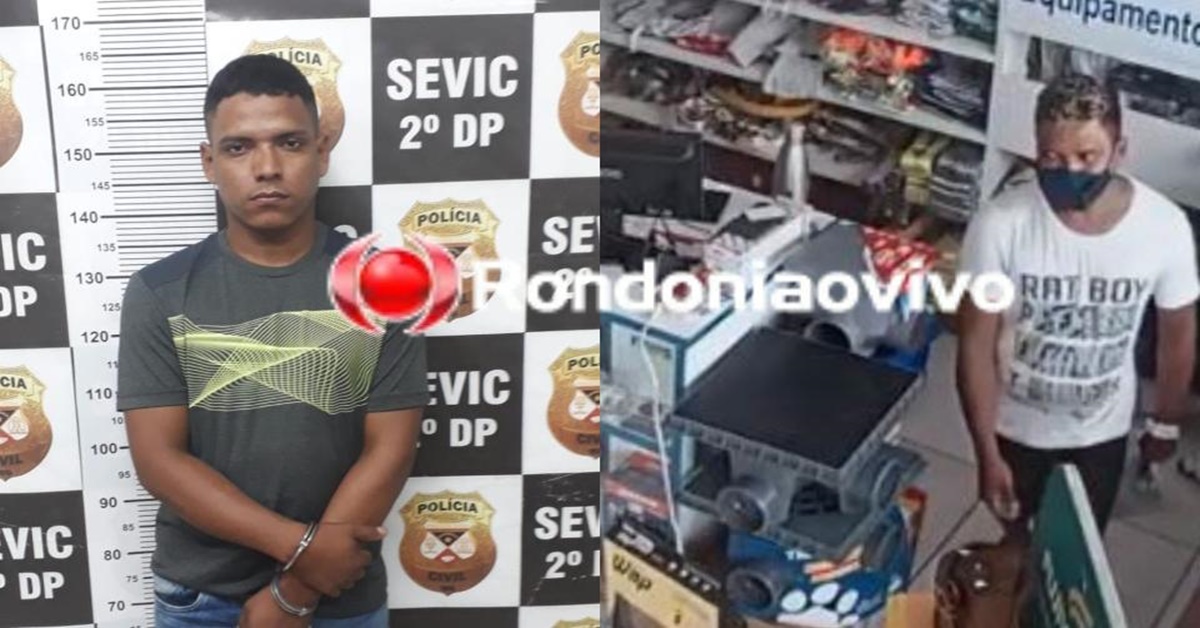 CAIU: Sevic do 2° DP prende foragido acusado de vários furtos em lojas