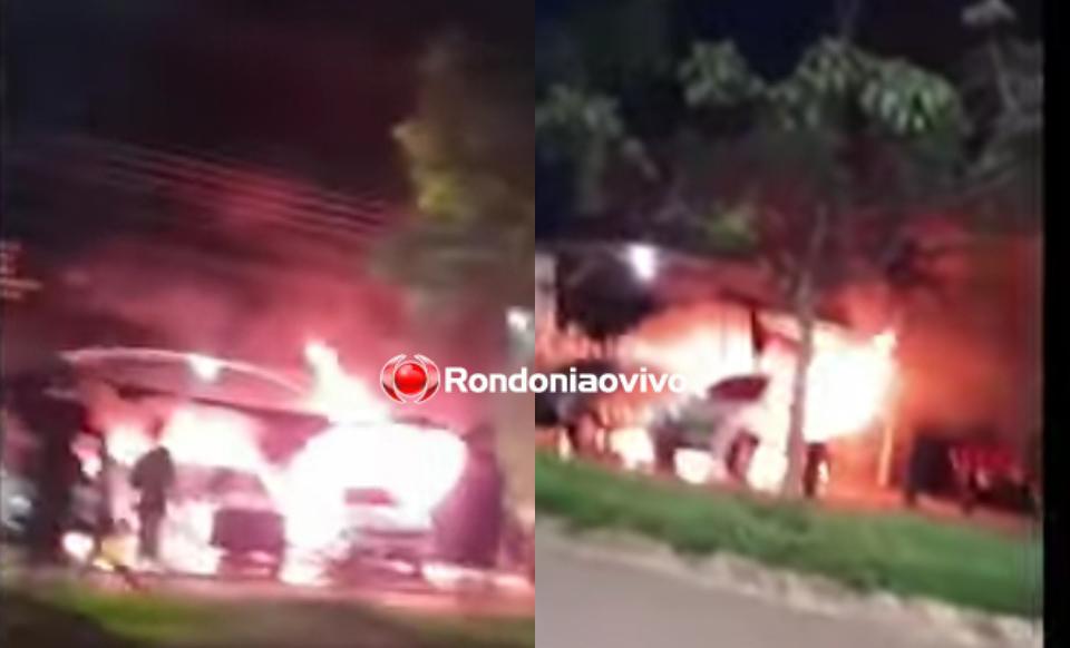 CRIMINOSO - VÍDEO: Vários veículos são destruídos durante incêndio em loja de venda de carros