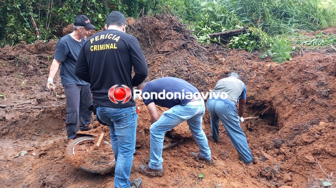 EXCLUSIVO: Homicídios localiza cadáver enterrado em cova em Porto Velho