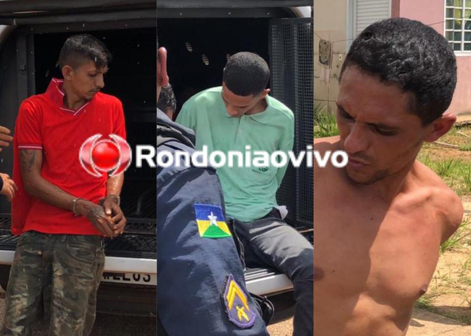 APÓS ROUBO: Equipes da PM realizam cerco e três criminosos são presos com duas armas