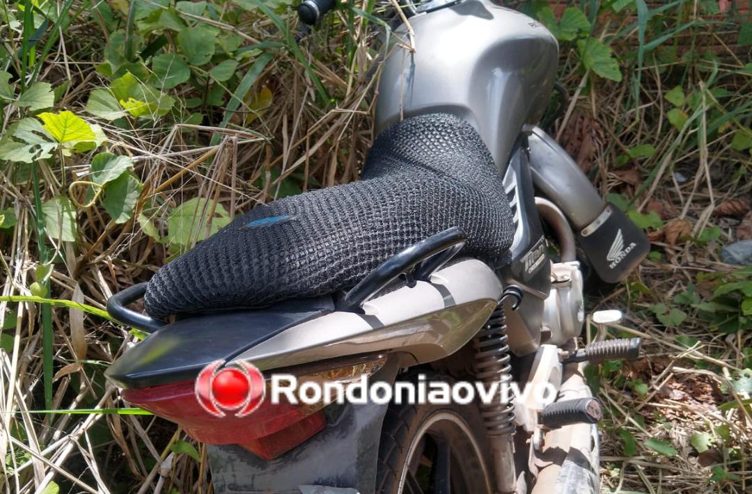 ABANDONADA: PM localiza motocicleta furtada em frente a emissora de TV no Centro