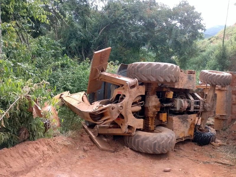 TRÁGICO: Trabalhador morre em acidente com pá carregadeira em fazenda 
