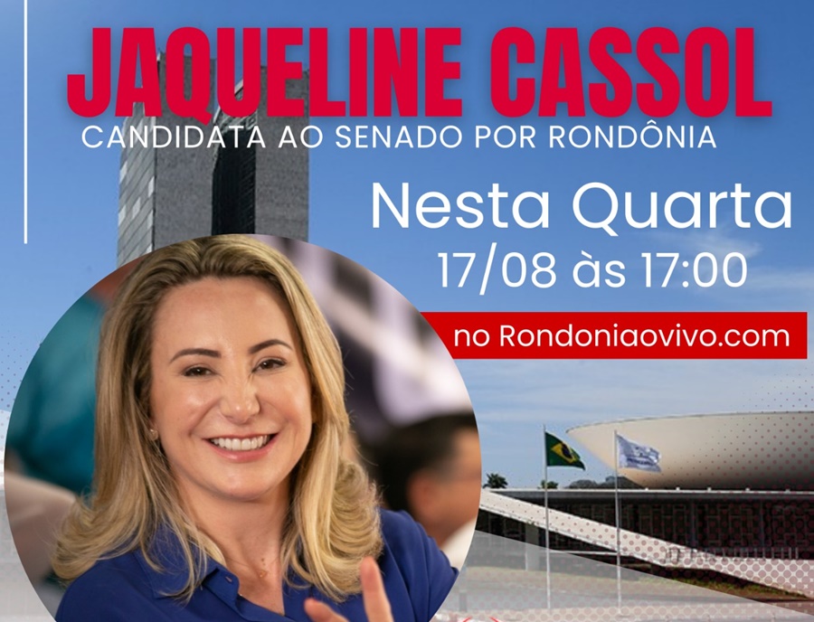 AO VIVO: Jaqueline Cassol será entrevistada pelo Rondoniaovivo nesta quarta-feira (17)
