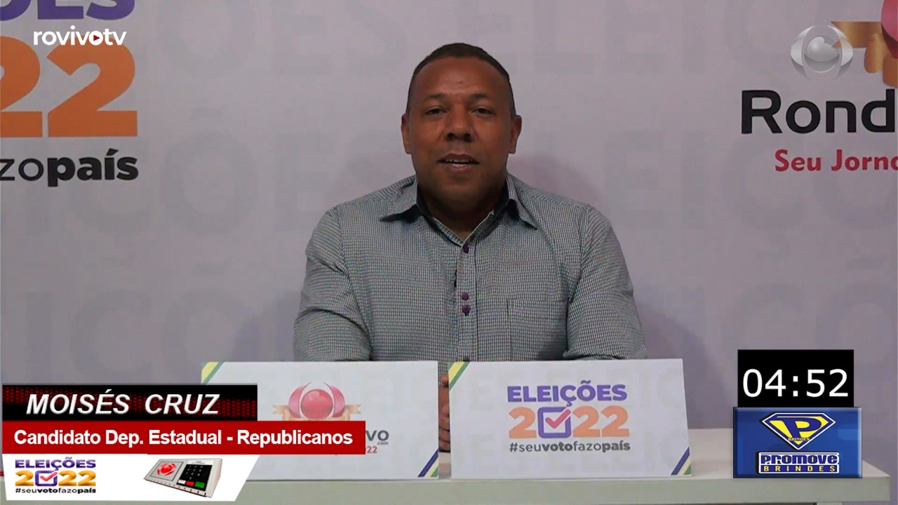 VENHA DEBATER CONOSCO: Moisés  Cruz - Candidato Deputado Estadual - Republicanos