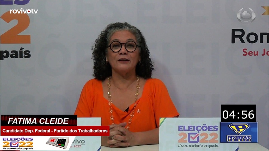 VENHA DEBATER CONOSCO: Fatima Cleide - Candidata Deputada Federal - Partido dos Trabalhadores
