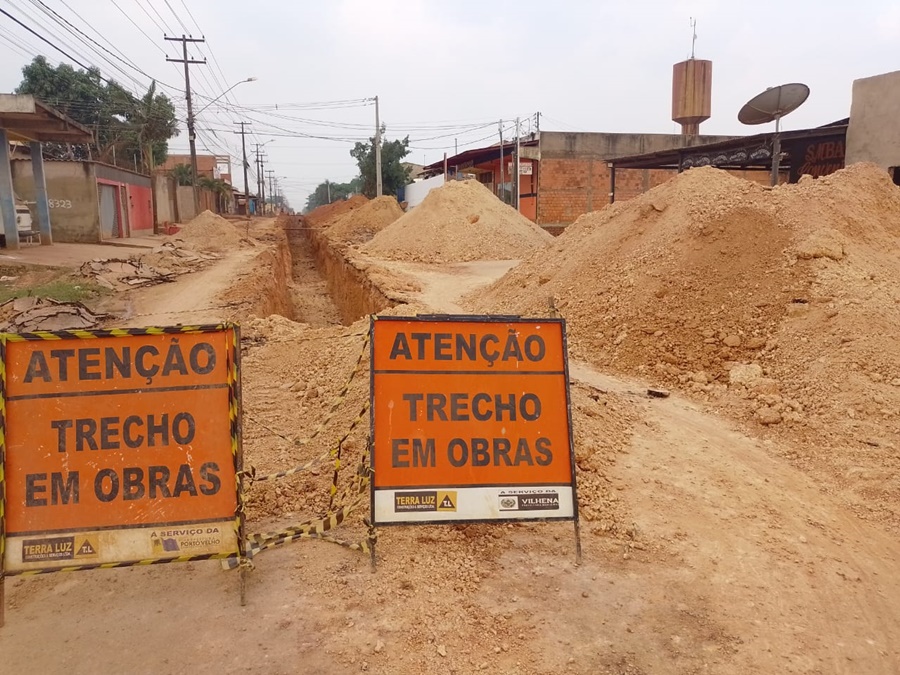 Obras na av. Calama causam transtornos aos moradores do bairro Planalto