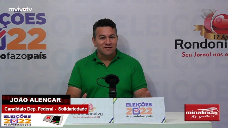 VENHA DEBATER CONOSCO: João Alencar -  Candidato Deputado Federal -  Solidariedade