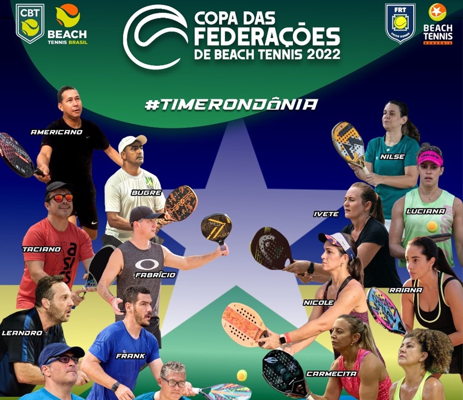 TORNEIO: Rondônia participará da Copa das Federações de Beach Tennis 2022