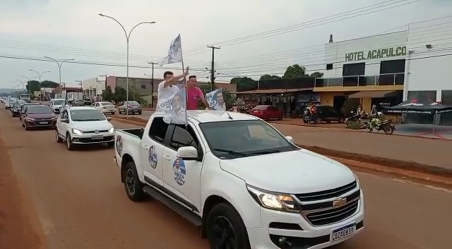 VISITAS: Ribeiro do Sinpol é recebido com mega carreata em Guajará-Mirim