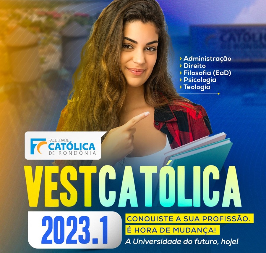 OPORTUNIDADE: Católica lança campanha do Vestibular 2023.1 com 370 bolsas de estudo