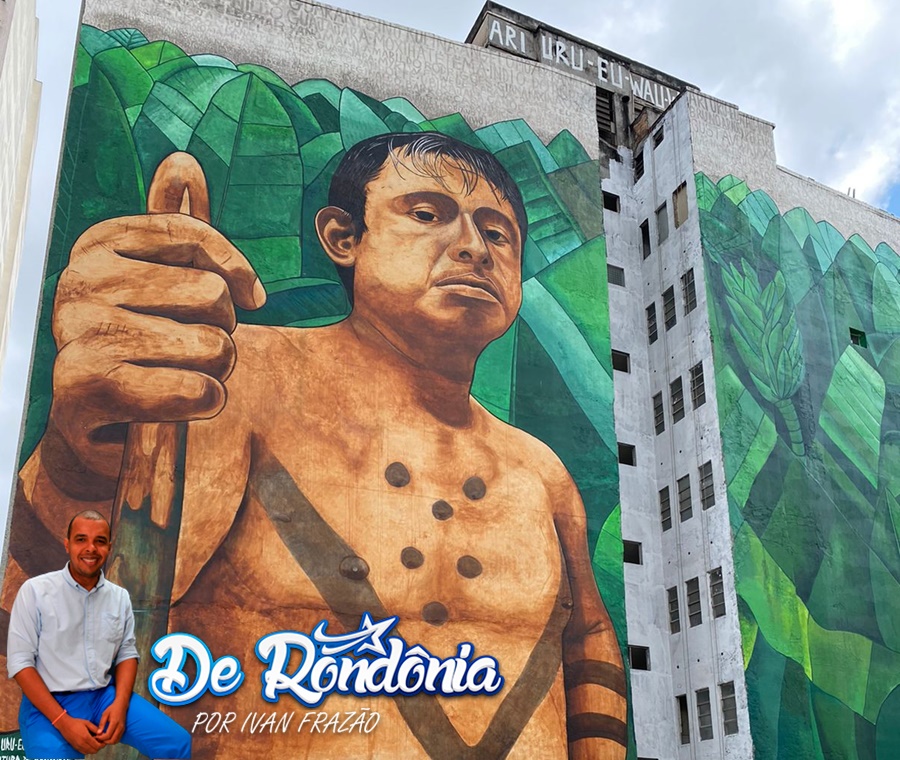 GUERREIRO: Ari Uru-Eu-Wau-Wau é homenageado com mural na cidade de São Paulo