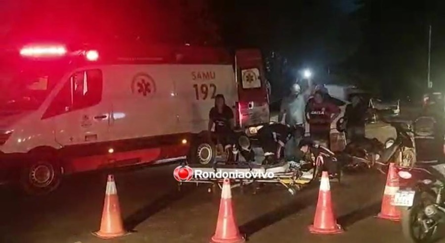 IMPRUDÊNCIA: Condutor de automóvel avança cruzamento e deixa motociclista ferido 