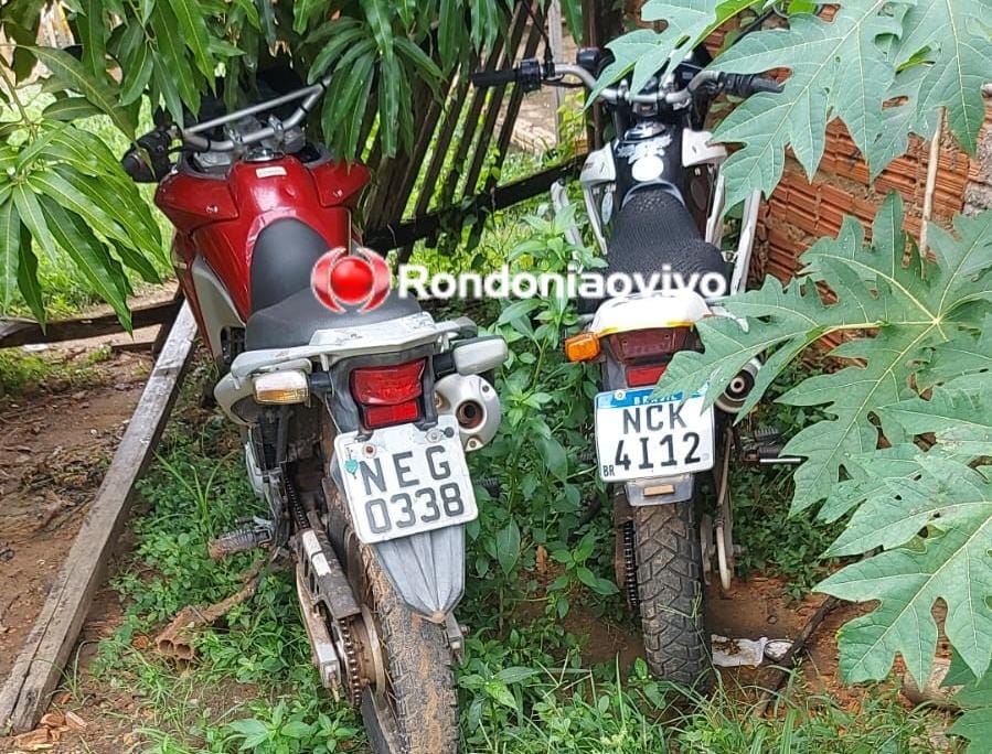 APREENDIDAS: Duas motocicletas roubadas são recuperadas pela Polícia Militar após denúncia 
