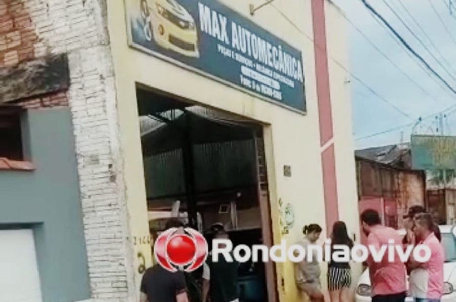 VÁRIOS DISPAROS: Homem é assassinado a tiros dentro de oficina mecânica 