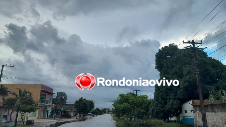 CINZA: Sábado (04) de céu nublado e grandes volumes de chuva em RO