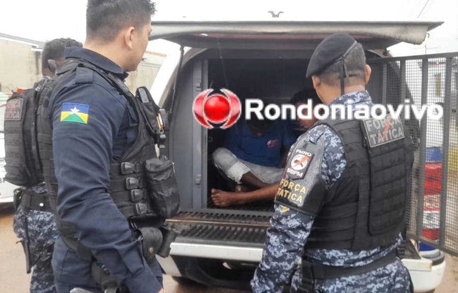 DENUNCIADOS: PM faz cerco e prende ladrões que invadiram residência na zona Leste 