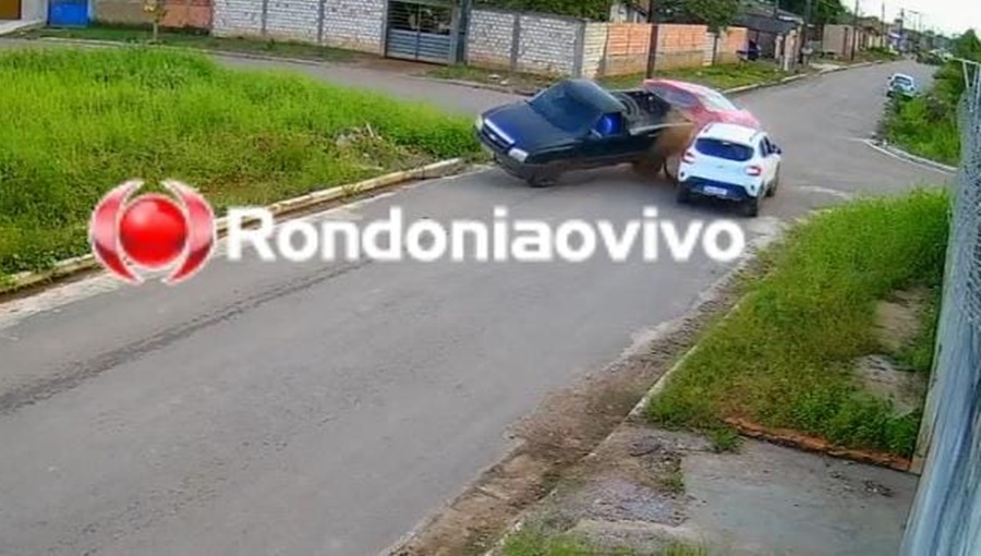 NÃO PAROU: Vídeo mostra motorista de S10 fugindo após acidente entre três veículos 