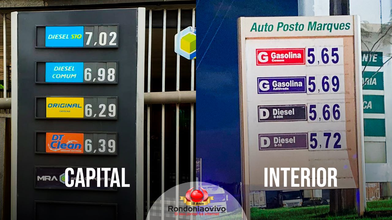 COMO ASSIM? Gasolina é vendida mais cara na capital do que no interior
