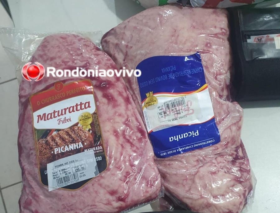 PICANHA: Homem é preso furtando pacotes de carne no Arasuper 