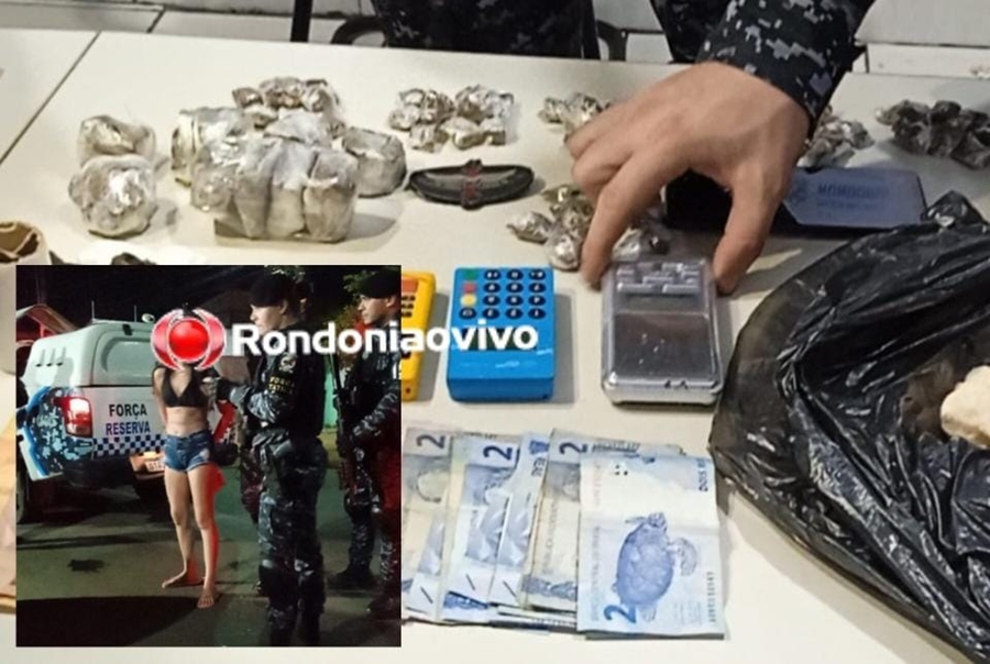 GAROTA DO TRÁFICO: Jovem é presa com várias porções de drogas em condomínio