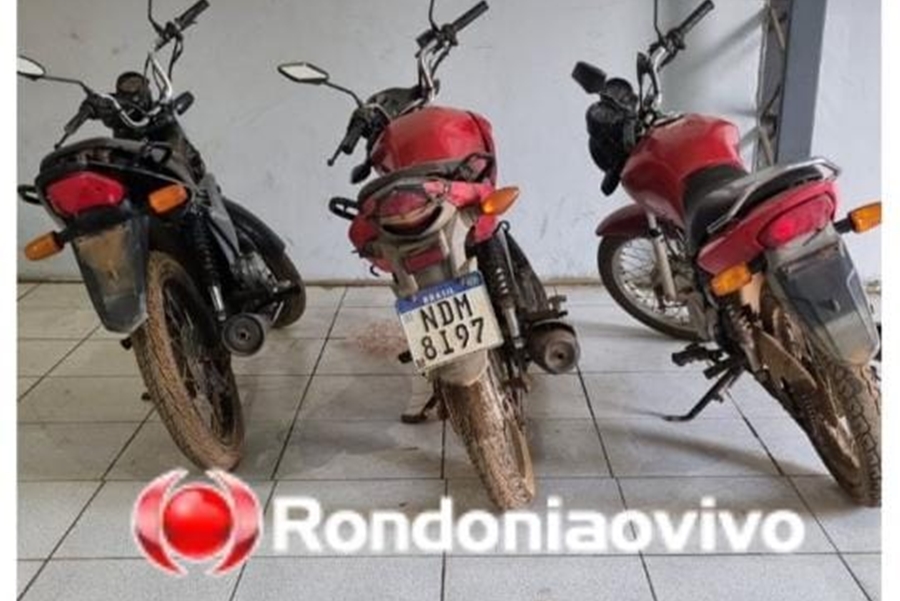 ESCONDERIJO: Polícia descobre 'mocó' e prende homem com três motos roubadas