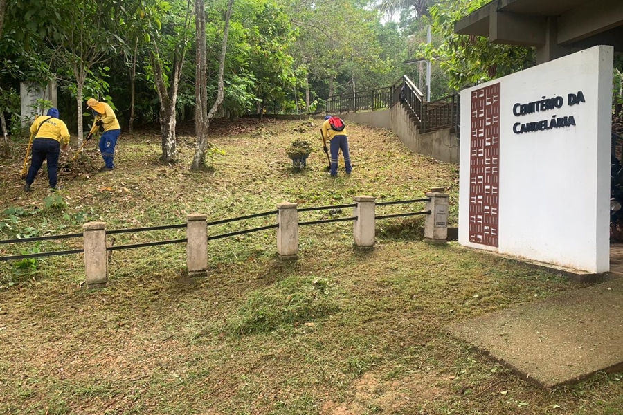 DIA DOS FINADOS: Prefeitura de Porto Velho segue com limpeza nos cemitérios