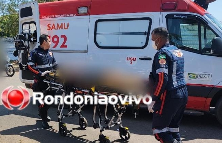 DUAS FRATURAS: Idoso de 74 anos avança cruzamento e deixa motociclista com perna quebrada