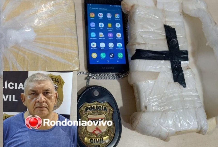 TRÁFICO: Sevic do 2° DP prende homem com mais de meio quilo de cocaína