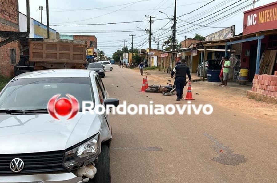 DIA DE AZAR: Funcionário pega moto escondida do patrão e se envolve em grave acidente