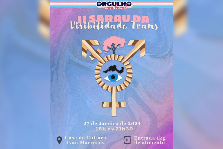 CULTURA: Sarau da Visibilidade Trans acontece em Porto Velho neste sábado (27)