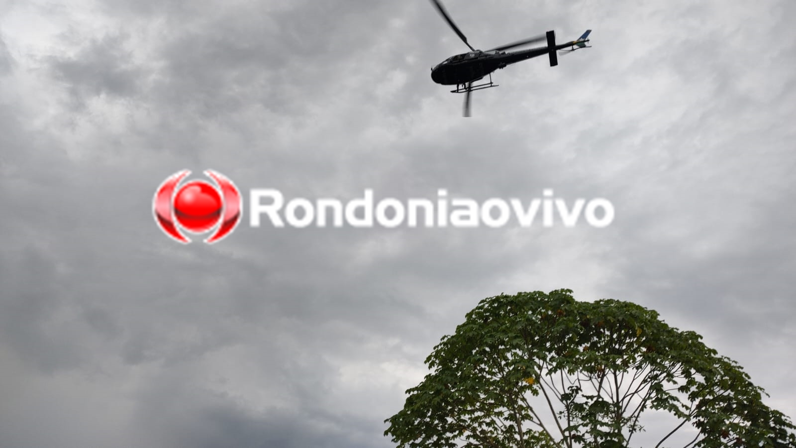 CAÇADA: Helicóptero faz buscas por assaltantes no Centro