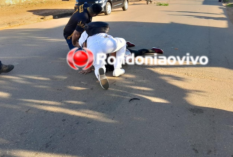 BATEU NO OPALA: Mulher fica inconsciente após forte batida de carro com moto