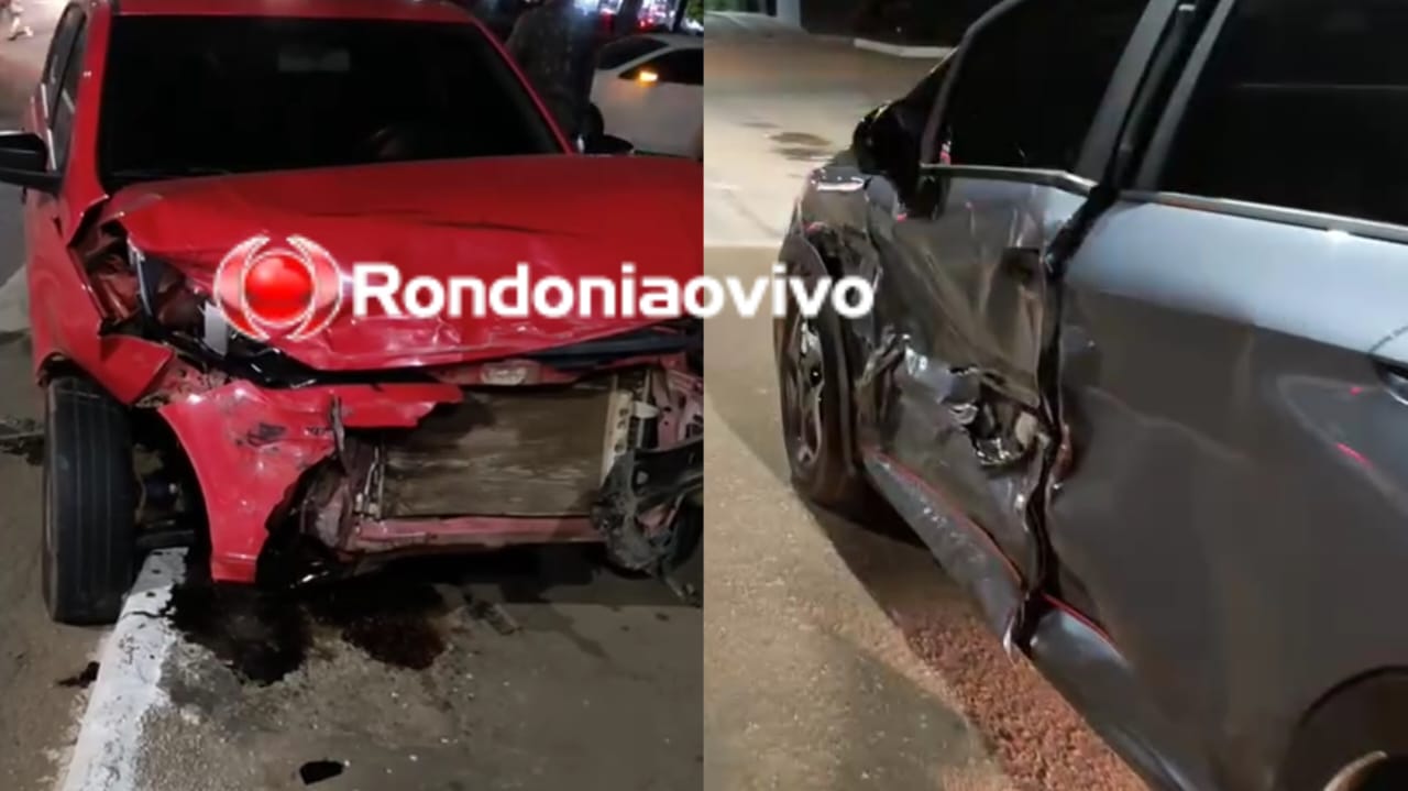 VÍDEO: Carro elétrico é fortemente atingido por Gol na Jorge Teixeira