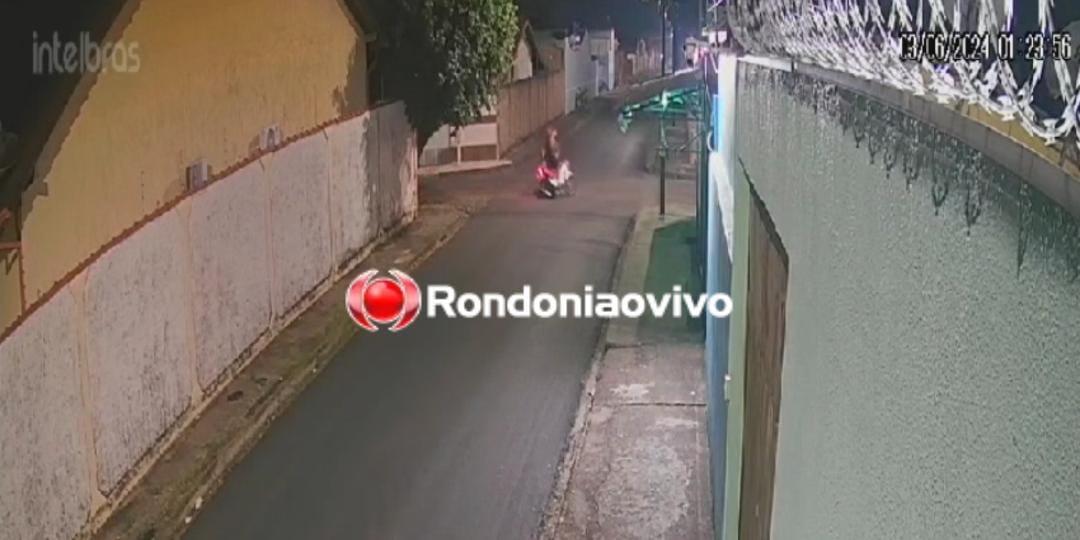 IMPRUDÊNCIA: Câmera de segurança registrou grave acidente entre motociclistas no Aponiã