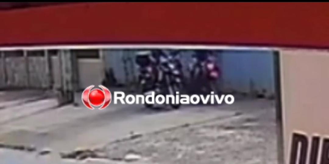 VÍDEO: Ladrões são filmados furtando motocicleta Honda Bros em Avenida da capital 