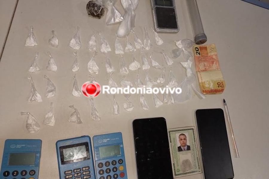 BOCA DE FUMO: Acusado de tráfico é preso com mais de 40 porções de cocaína