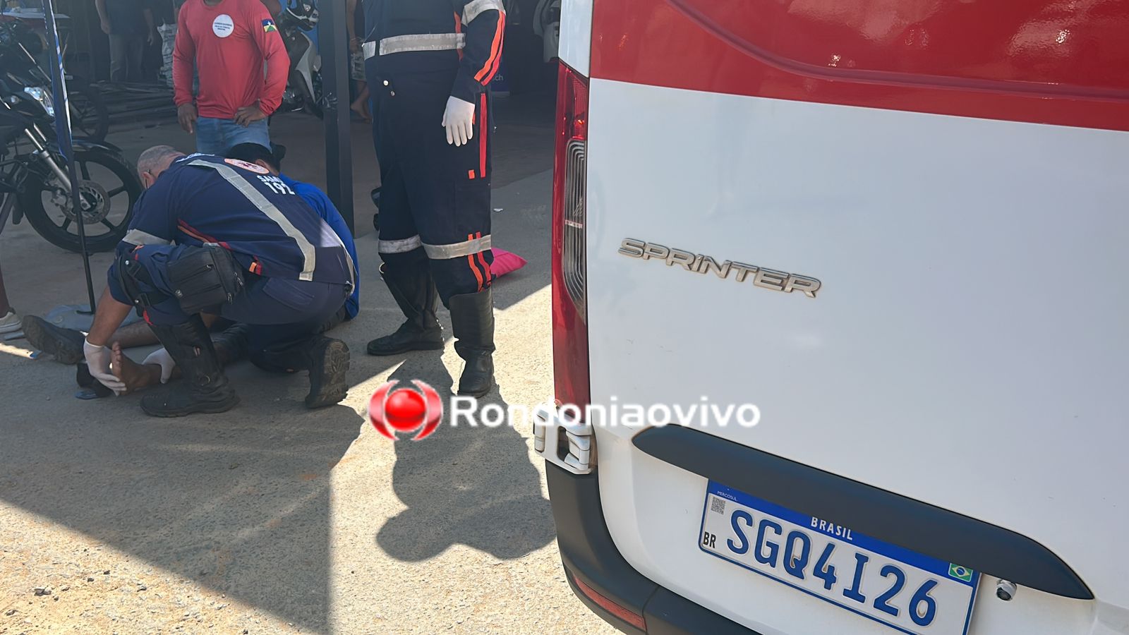 URGENTE: Motoboy sofre grave acidente na região Central da capital