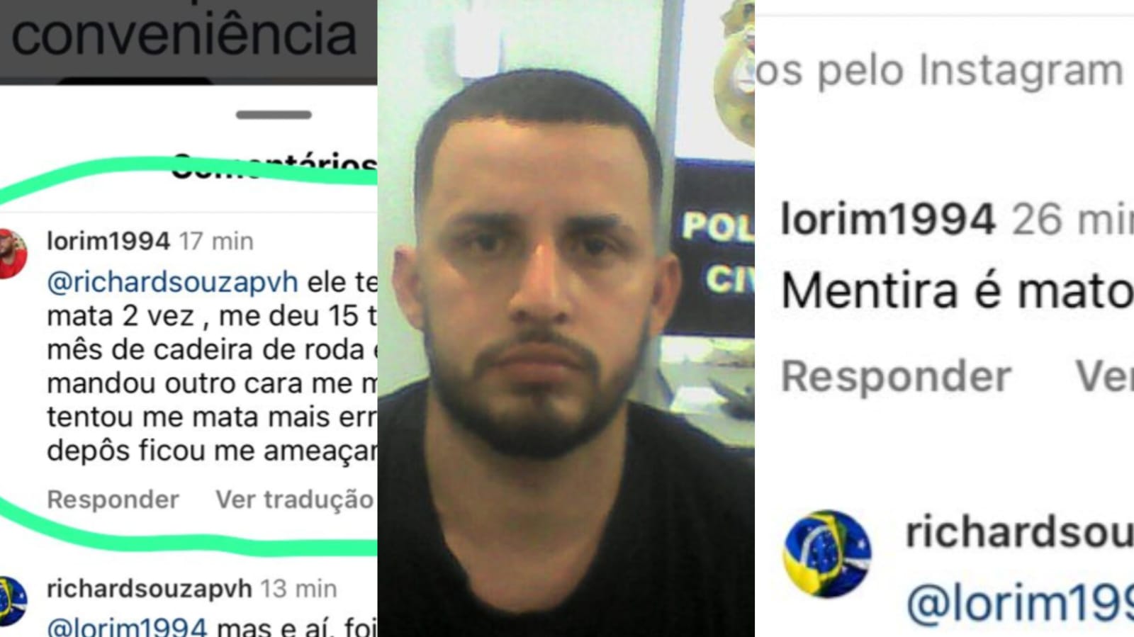 OUSADO: Assassino de rival  em conveniência comenta em postagem do Rondoniaovivo