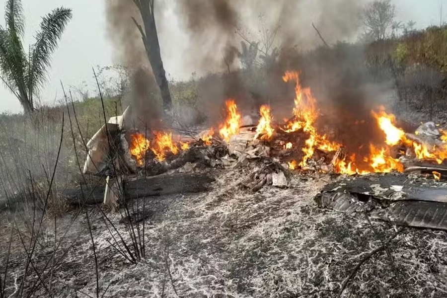 AVIÃO CAI NO MT: Empresário e outros quatro ocupantes morrem no acidente 