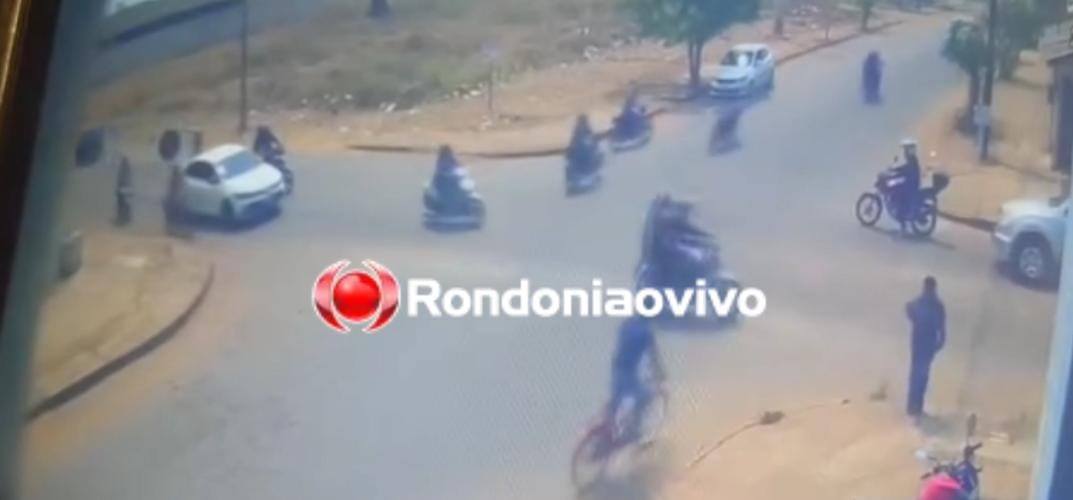 AVANÇOU: Vídeo mostra grave acidente entre motos na Raimundo Cantuária