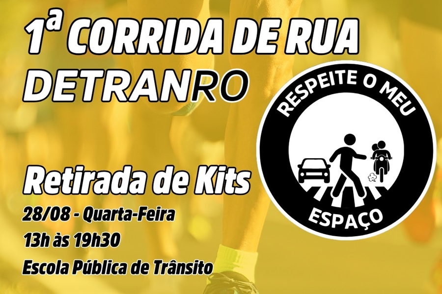 ESPORTE: Retirada de kits para a corrida de rua do Detran Rondônia acontece nesta tarde 