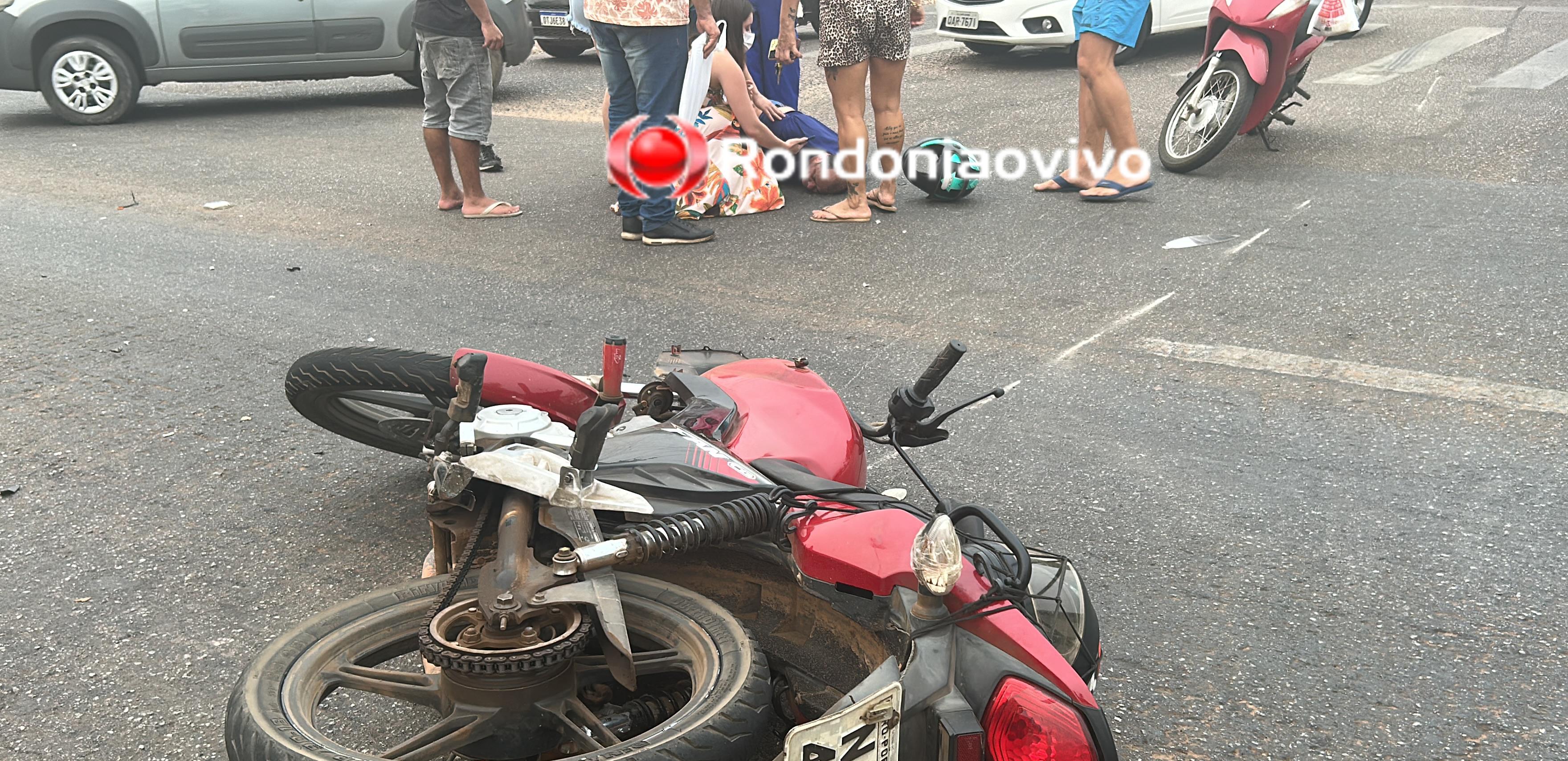 VÍDEO: Motociclista fica em estado grave após acidente na Jorge Teixeira