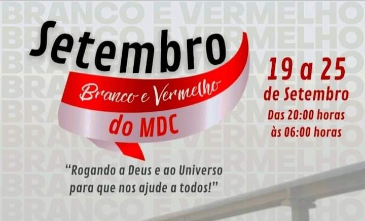 SETEMBRO BRANCO E VERMELHO: MDC promove ciclo de oração e pensamentos positivos no Rio Madeira