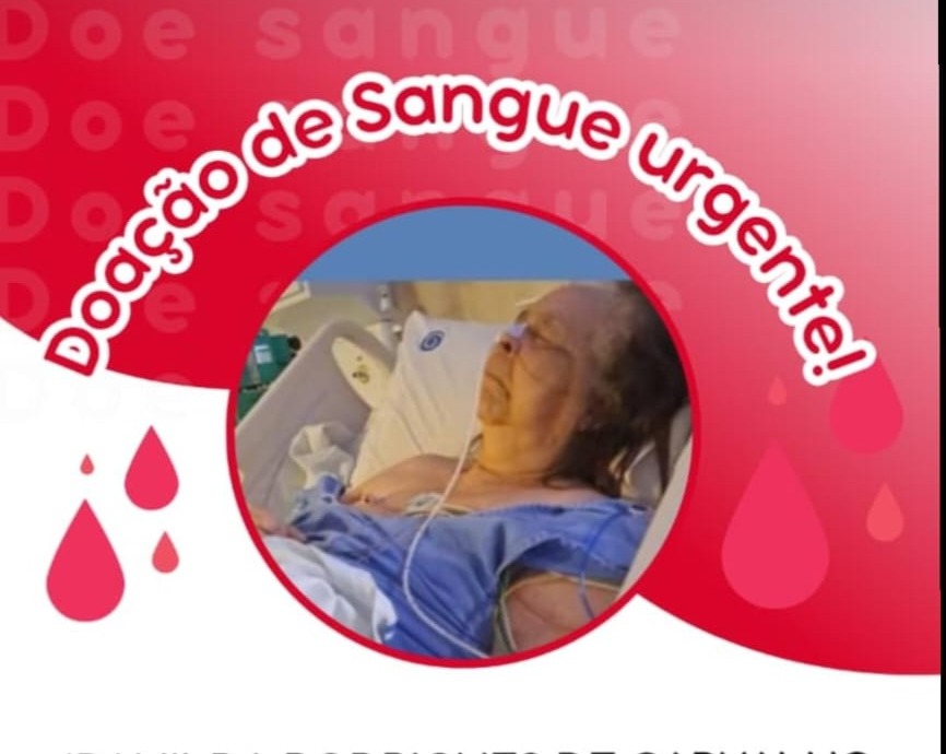 SOLIDARIEDADE: Idosa precisa urgentemente de doação de sangue em PVH