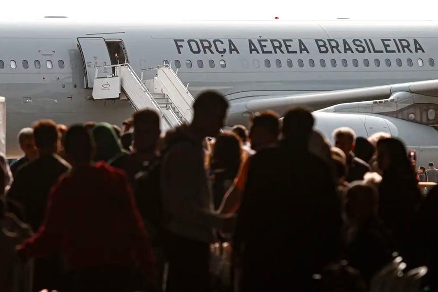 RESGATE: Quinto voo da FAB com 220 repatriados do Líbano chega ao Brasil