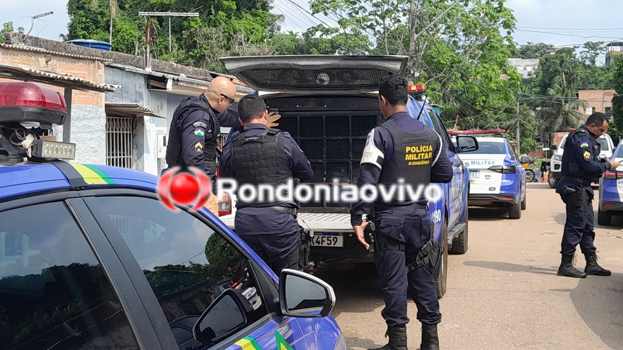 URGENTE: PM com helicóptero fazem cerco e prendem criminoso com arma de policial 