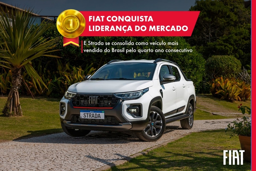 CONQUISTA: Fiat conquista liderança e Strada se consolida como veículo mais vendido 