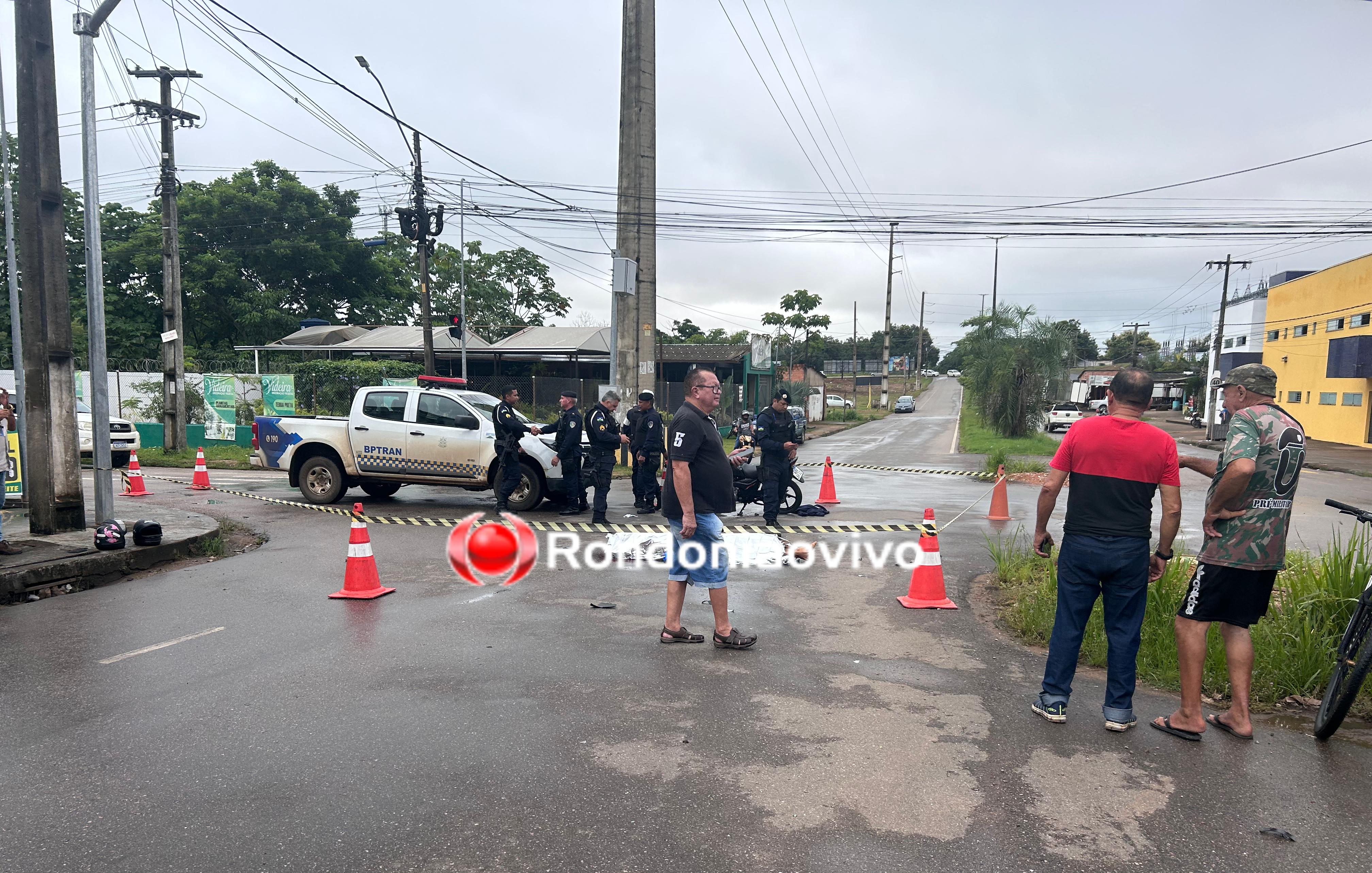 URGENTE: Motociclista morre após grave acidente no Centro