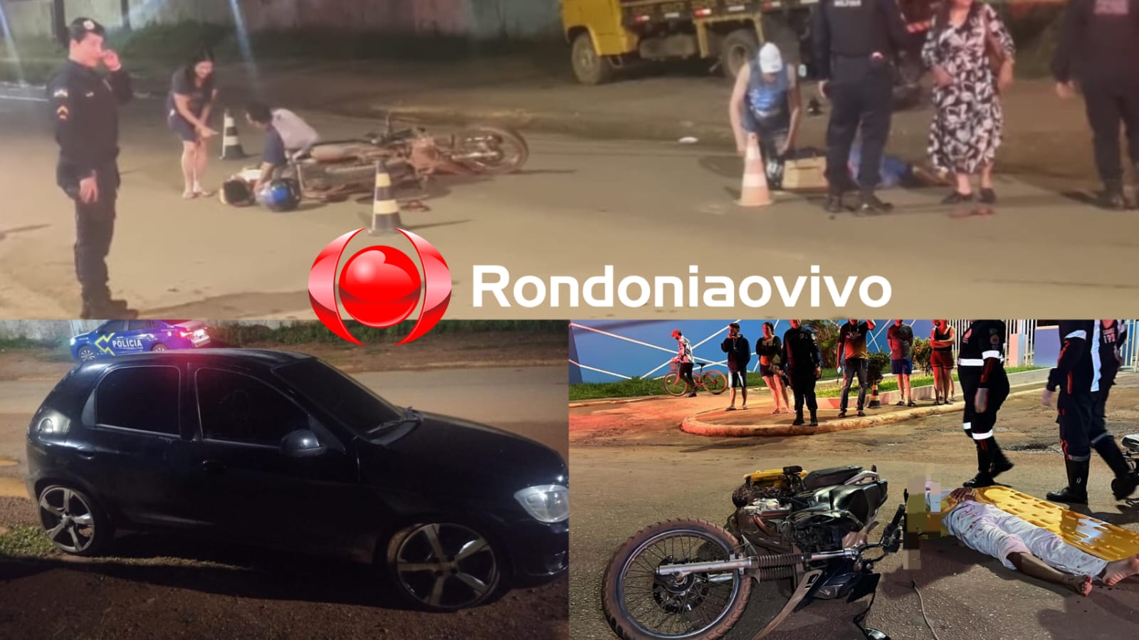 SAMU ACIONADO: Acidente envolvendo carro e duas motos deixa feridos na Calama 